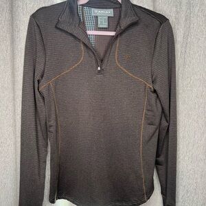 Ariat AriatTek Women’s 1/4 Zip Performance Pullover w/ Thumb Holes – Medium